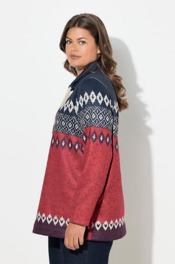 Plus size veliki brojevi Pulover dugih rukava povišenog ovratnika za punije