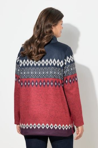 Plus size veliki brojevi Pulover dugih rukava povišenog ovratnika za punije