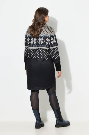 Plus size veliki brojevi Haljina dugih rukava za punije