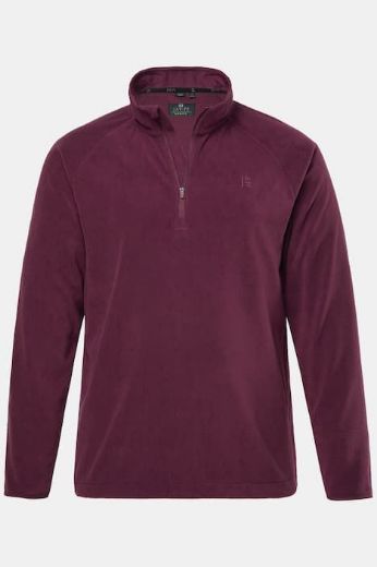 Plus size veliki brojevi Majica dugih rukava od flisa s polu patentnim zatvaračem za punije