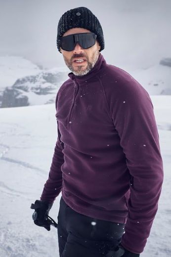 Plus size veliki brojevi Majica dugih rukava od flisa s polu patentnim zatvaračem za punije