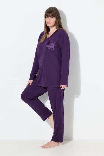 Plus size veliki brojevi Pidžama V ovratnik za punije