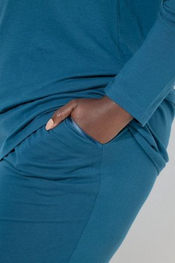 Plus size veliki brojevi Pidžama V ovratnik za punije