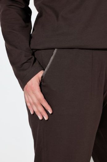 Plus size veliki brojevi Pidžama V ovratnik za punije