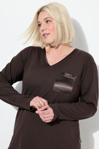 Plus size veliki brojevi Pidžama V ovratnik za punije