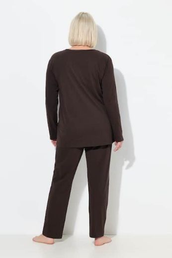 Plus size veliki brojevi Pidžama V ovratnik za punije