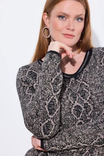 Plus size veliki brojevi Kardigan duhih rukava na kopčanje za punije