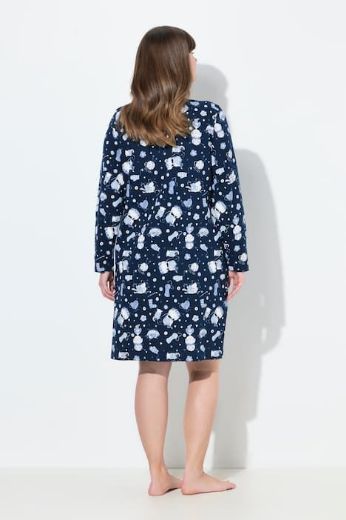 Plus size veliki brojevi Spavaćica dugih rukava 2 komada za punije