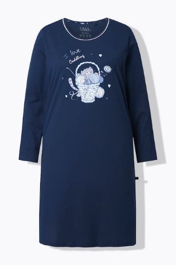 Plus size veliki brojevi Spavaćica dugih rukava 2 komada za punije