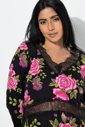 Plus size veliki brojevi Spavaćica dugih rukava za punije