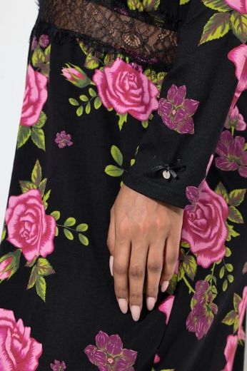 Plus size veliki brojevi Spavaćica dugih rukava za punije