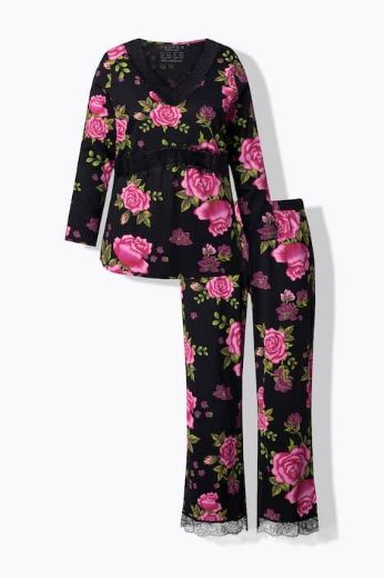 Plus size veliki brojevi Pidžama dugih rukava i dugih nogavica za punije