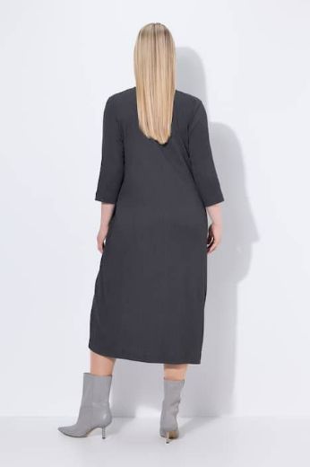 Plus size veliki brojevi Haljina midi 3/4 rukava za punije