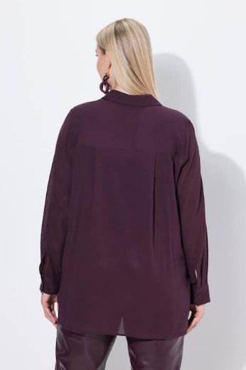 Plus size veliki brojevi Bluza elegantna dugih rukava na skriveno kopčanje za punije