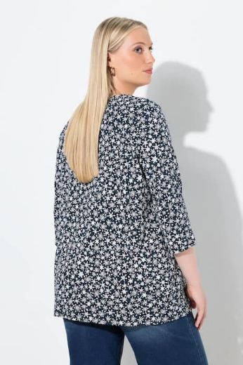 Plus size veliki brojevi Majica 3/4 rukava V ovratnika za punije