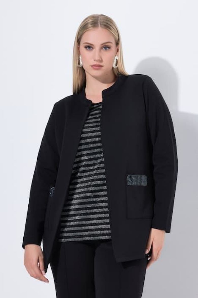 Plus size veliki brojevi Sako ravnog kroja za punije