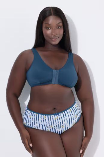 Plus size veliki brojevi Grudnjak 3 komada na prednje kopčanje za punije