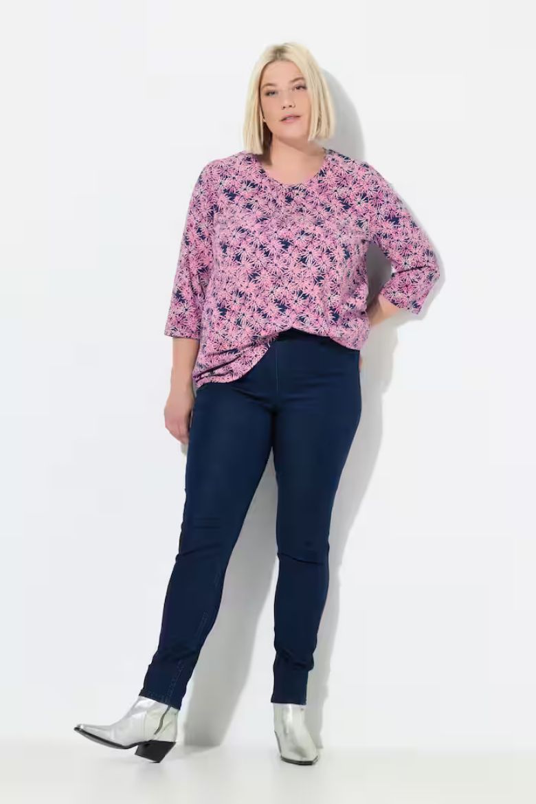 Plus size veliki brojevi Hlače traper s pet džepova za punije