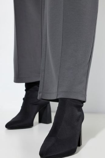 Plus size veliki brojevi Hlače ravnih nogavica elastičnog struka za punije