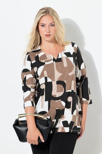 Plus size veliki brojevi Majica 3/4 rukava za punije