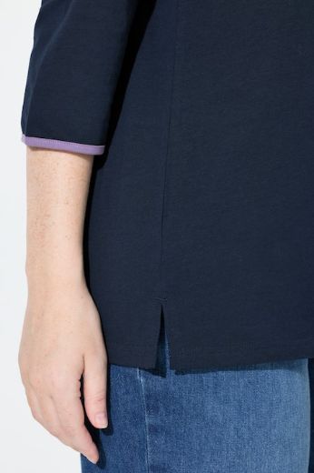 Plus size veliki brojevi Majica 3/4 rukava V ovratnika za punije