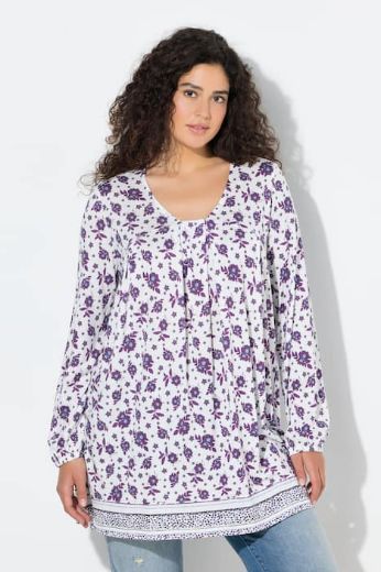 Plus size veliki brojevi Tunika dugih rukava A kroja za punije