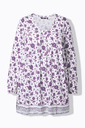 Plus size veliki brojevi Tunika dugih rukava A kroja za punije