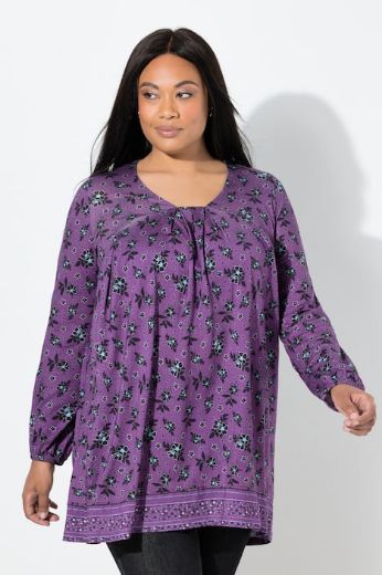 Plus size veliki brojevi Tunika dugih rukava A kroja za punije