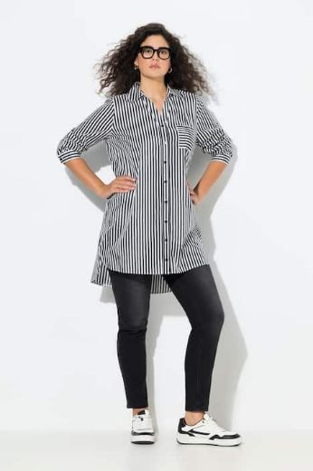 Plus size veliki brojevi Košulja dugih rukava dužeg kroja za punije