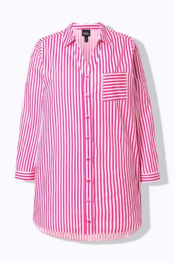 Plus size veliki brojevi Košulja dugih rukava dužeg kroja za punije