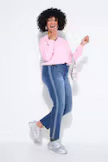 Plus size veliki brojevi Traperice uskih nogavica za punije