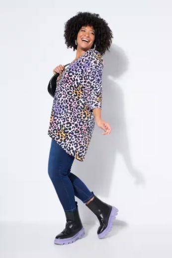 Plus size veliki brojevi Majica duga za punije