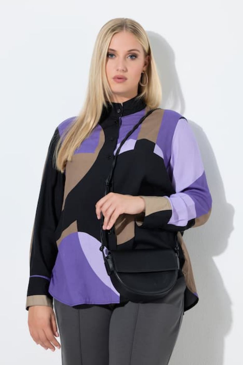 Plus size veliki brojevi Bluza dugih rukava A kroja za punije