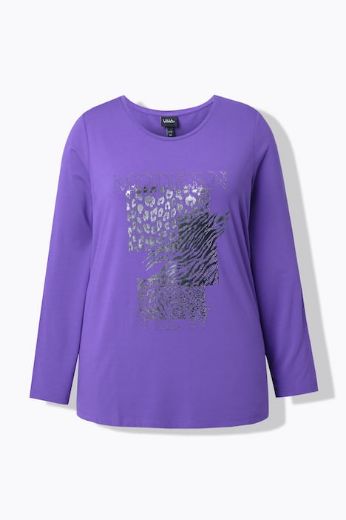 Plus size veliki brojevi Majica dugih rukava okruglog ovratnika za punije