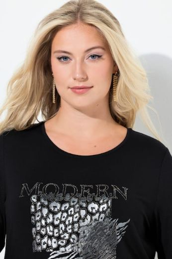 Plus size veliki brojevi Majica dugih rukava okruglog ovratnika za punije