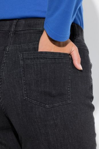 Plus size veliki brojevi Traperice širokih ravnih nogavica za punije