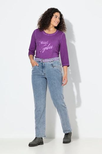 Plus size veliki brojevi Traperice s blago suženim nogavicama za punije