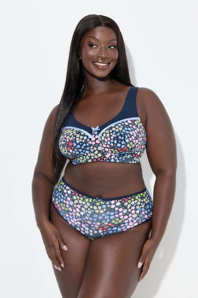 Plus size veliki brojevi Grudnjak bez žice širokih naramenica za punije