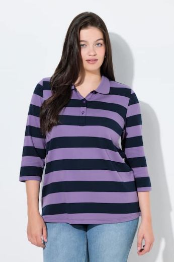 Plus size veliki brojevi Majica Polo 3/4 rukava za punije