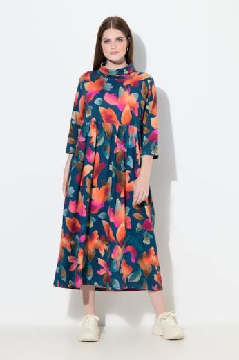 Plus size veliki brojevi Haljina maxi 3/4 rukava za punije