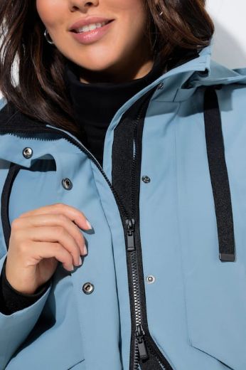 Plus size veliki brojevi Jakna vodootporna dužeg A kroja za punije