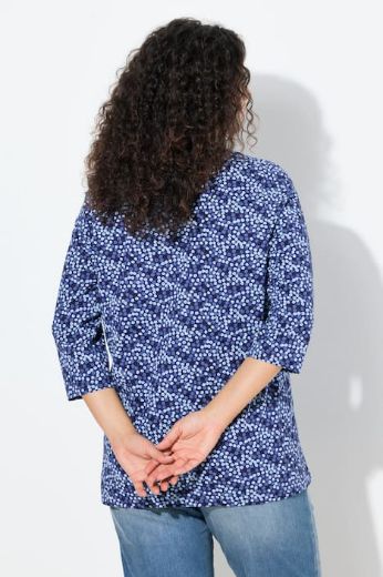 Plus size veliki brojevi Majica 3/4 rukava A kroja za punije