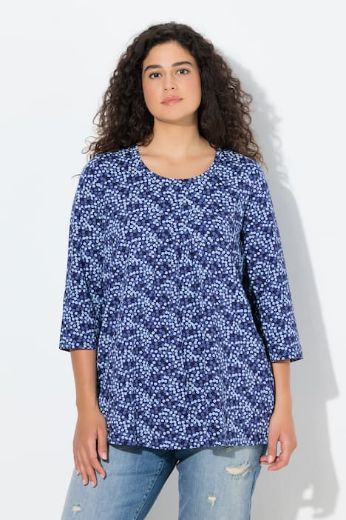 Plus size veliki brojevi Majica 3/4 rukava A kroja za punije