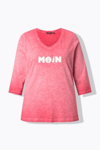 Plus size veliki brojevi Majica 3/4 rukava V ovratnika za punije