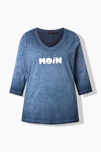 Plus size veliki brojevi Majica 3/4 rukava V ovratnika za punije