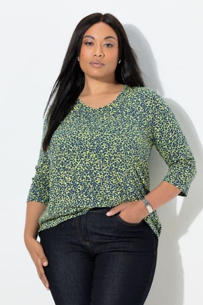 Veliki brojevi Majica 3/4 rukava A kroja moda za punije