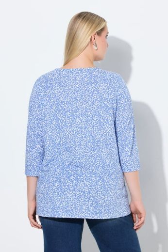 Plus size veliki brojevi Majica 3/4 rukava A kroja za punije