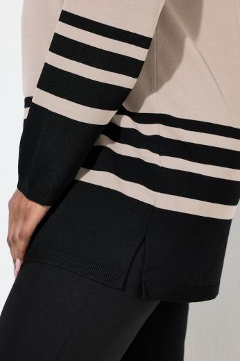 Plus size veliki brojevi Pulover dugih rukava V ovratnika za punije