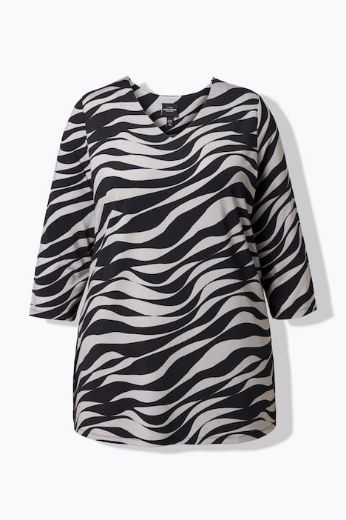 Plus size veliki brojevi Majica 3/4 rukava A kroja za punije