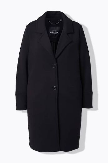 Plus size veliki brojevi Kaput na kopčanje dužeg kroja za punije